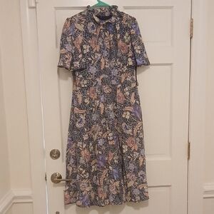 Julia Jordan Multicolor Floral Midi Dress